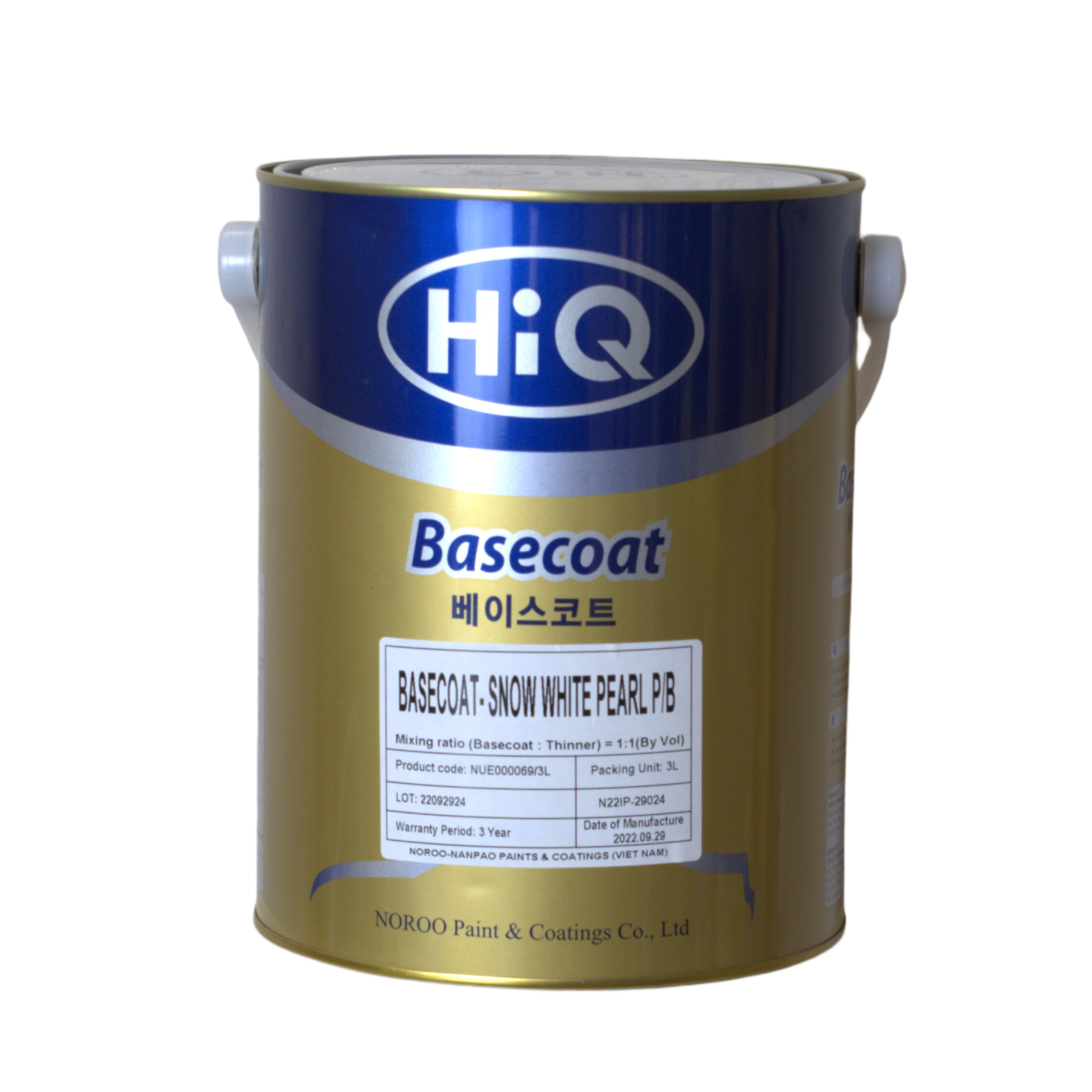 Basecoat Snow White Pearl P/B