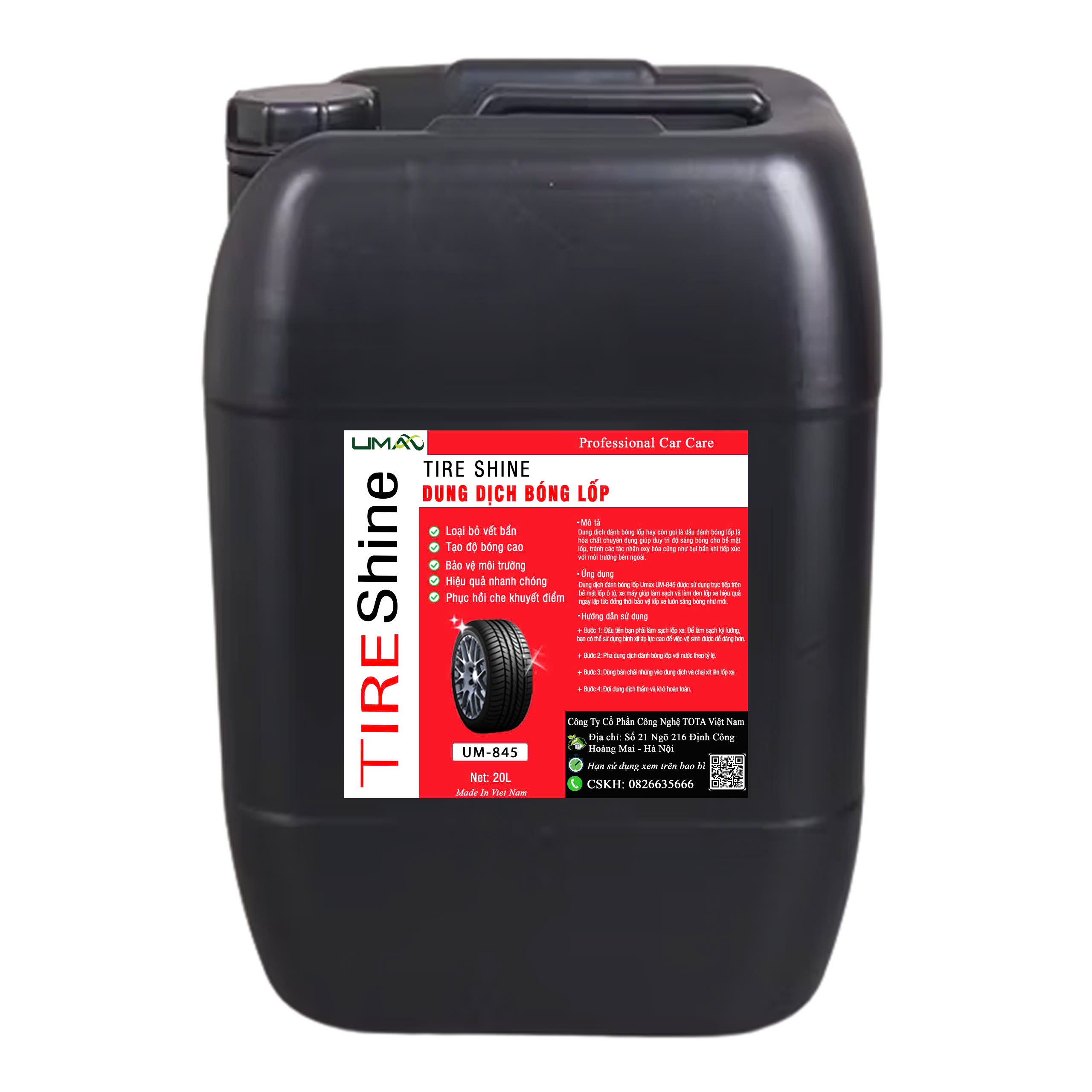 Dung Dịch Bóng Lốp UM-845 - Ảnh 2